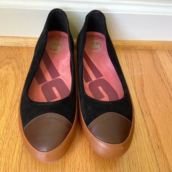 FitFlop Ballet Flats Due Women's EU 39 US 8 Leather Balletcore Minimalist EUC - Picture 7 of 10